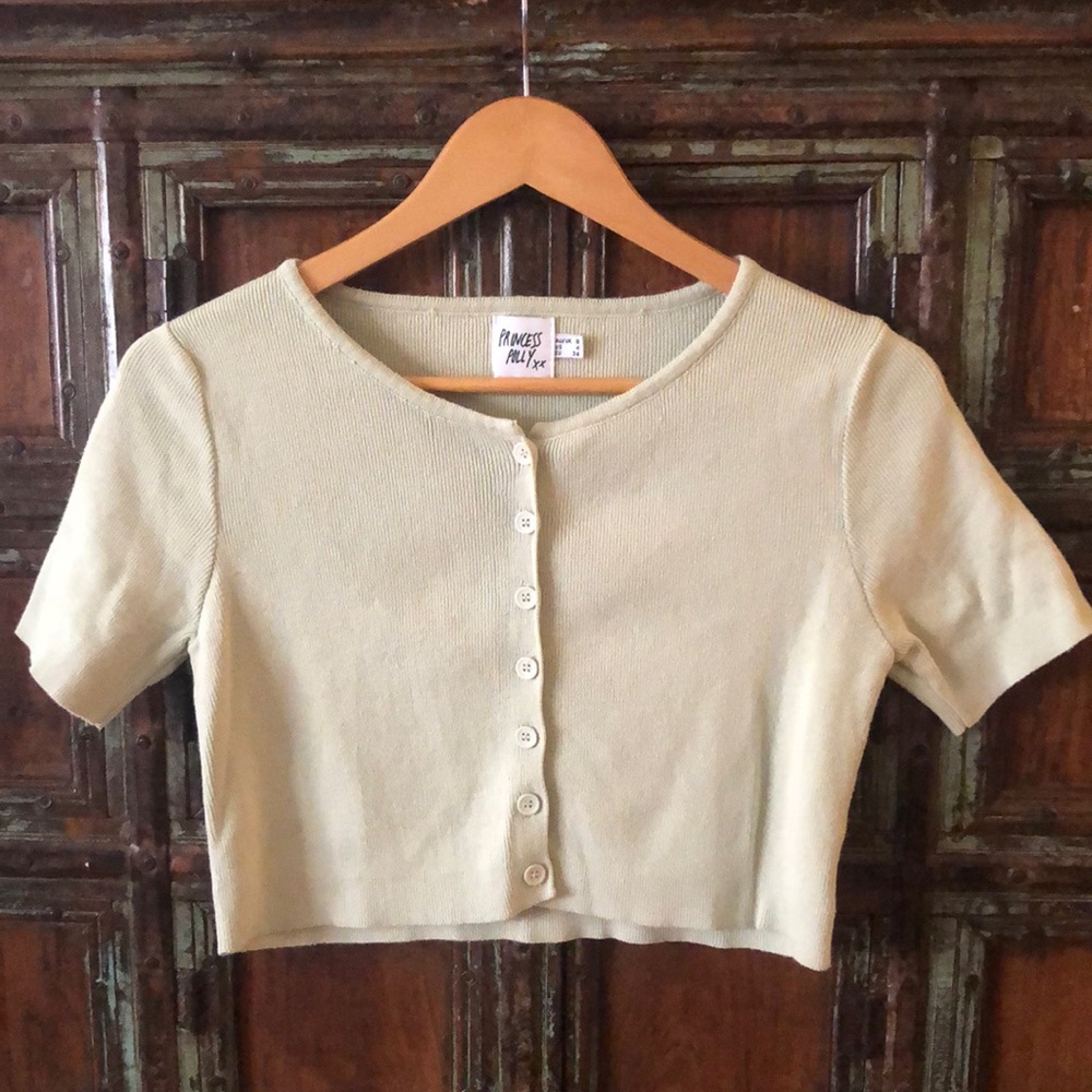 Princess Polly Cropped Button Down Top
